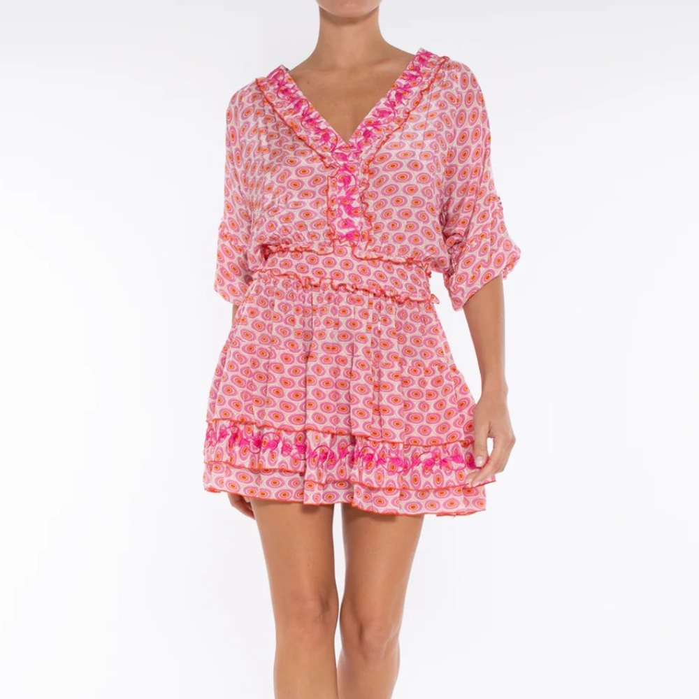 Taj by Sabrina Crippa Women’s Ilia’s Dress in Pink Summer Eyes Size Medium (M)